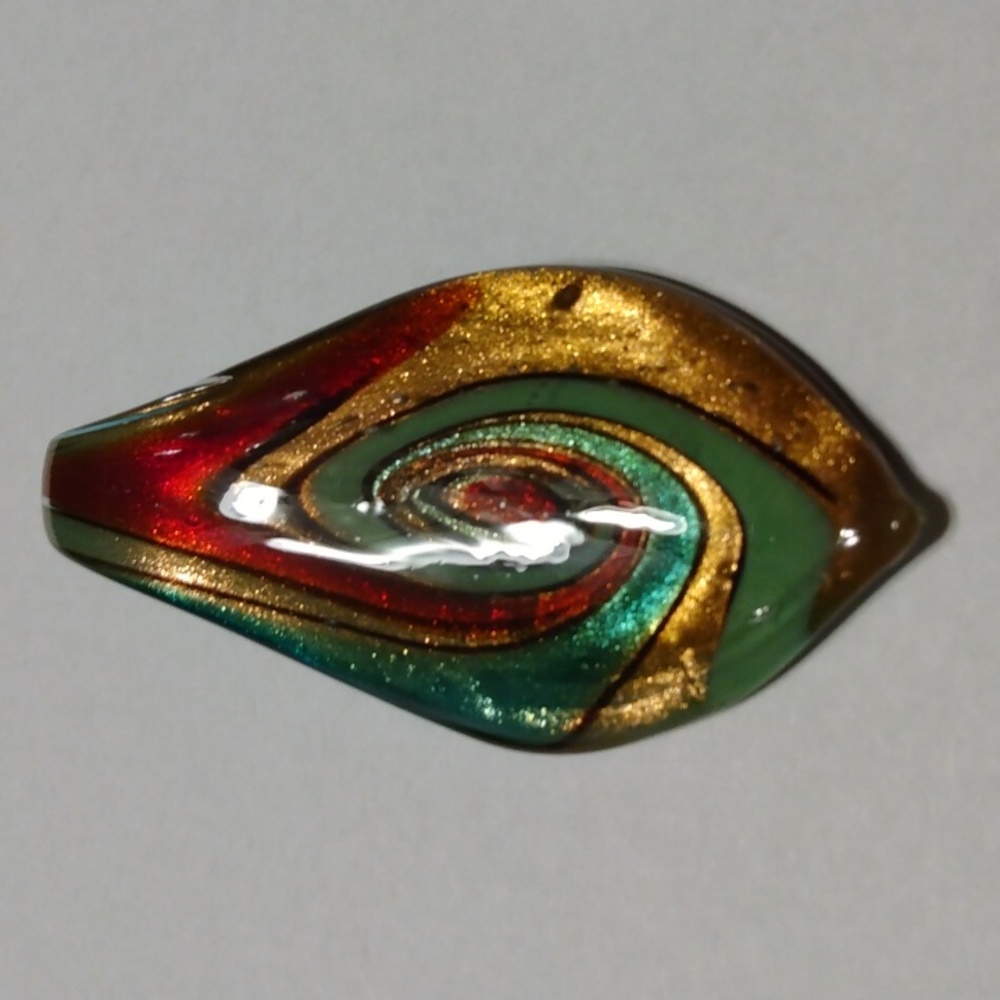 Glass teardrop pendant